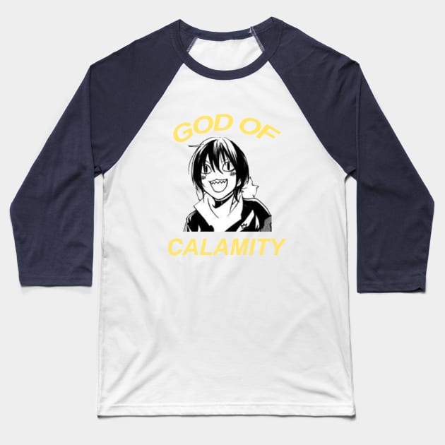 Noragami Yato God of Calamity Baseball T-Shirt by koolpingu